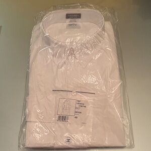 CHANEL Men's Classic White Dress Shirt